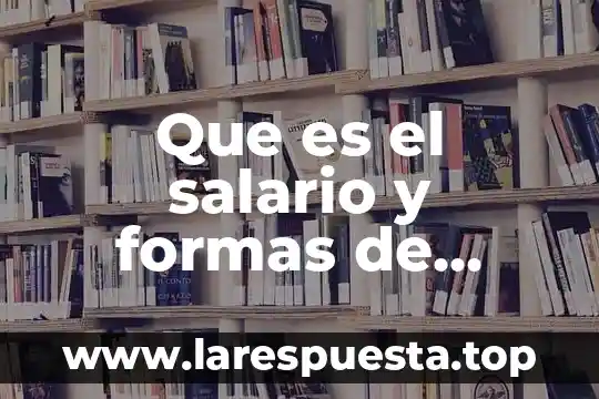 Salario integrado que es lft 3 Que es el salario y formas de pago