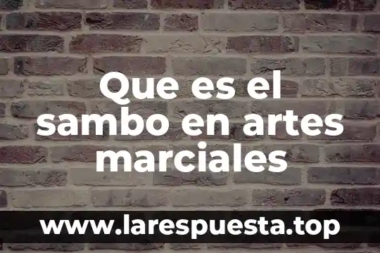Que es mejor artes marciales mixtas o taekwondo 5 Que es el sambo en artes marciales