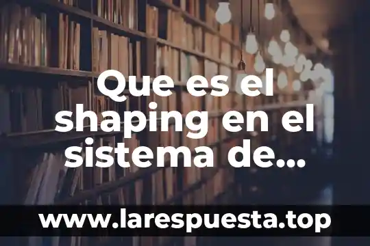 Que es el shaping en el sistema de manufactura
