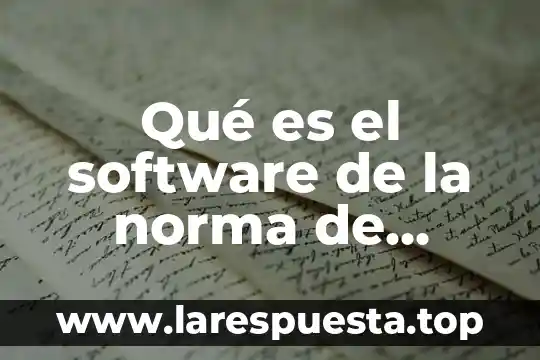 Que es la calidad japonesa 8 Qué es el software de la norma de calidad