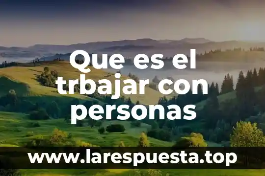 Que es el vertigo en personas ipertensas 8 Que es el trbajar con personas
