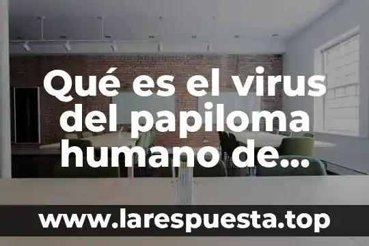 Qué es el virus del papiloma humano de alto riesgo