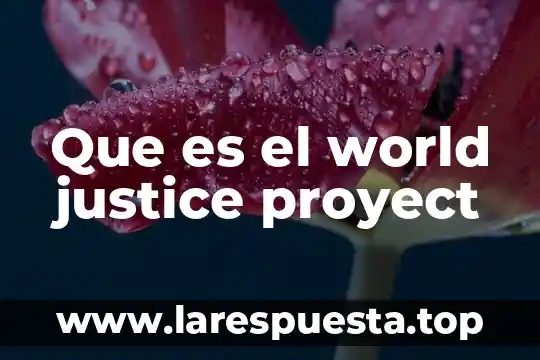 Wwf world wildlife fund que es 5 Que es el world justice proyect