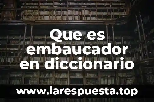 Que es embaucador en diccionario