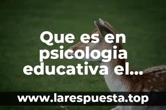 Que es en psicologia educativa el condicionamiento alfa