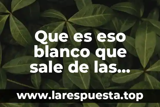 Que es una tela blanca que me sale del ojo 3 Que es eso blanco que sale de las amigdalas