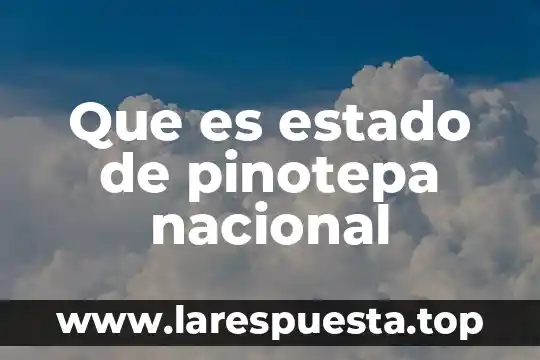 Que es estado de pinotepa nacional
