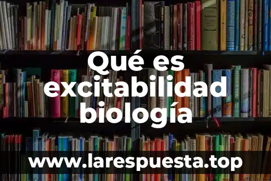 Que es interaccionando en la biologia 6 Qué es excitabilidad biología