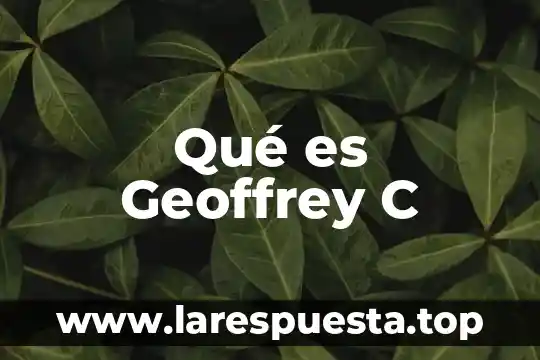 Que es ser un remero en rugby 4 Qué es Geoffrey C