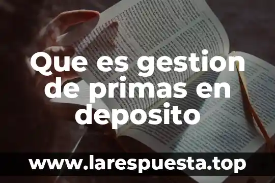Mercado de futuros materias primas que es 8 Que es gestion de primas en deposito