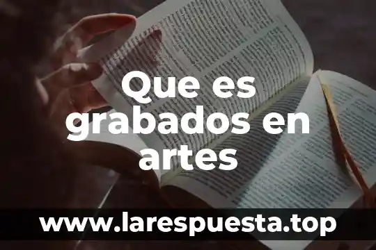 Que es un monologo artes 8 Que es grabados en artes