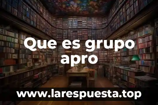 Grupo atsa que es 8 Que es grupo apro
