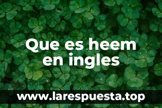 Que es infeliz en ingles 6 Que es heem en ingles
