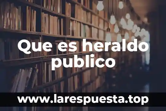 Que es un vendedor publico monopolio 4 Que es heraldo publico