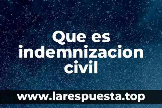 Que es vicio en derecho civil 4 Que es indemnizacion civil