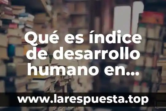 93 No todo lo que es lícito es honesto 4 Qué es índice de desarrollo humano en México