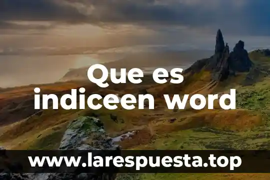 Que es una cita y como se crear en word 5 Que es indiceen word