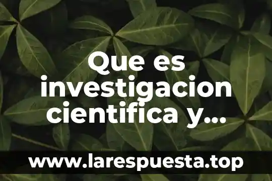 Que es la fuerza y que tipos de fuerzas hay 7 Que es investigacion cientifica y tipos de investigación