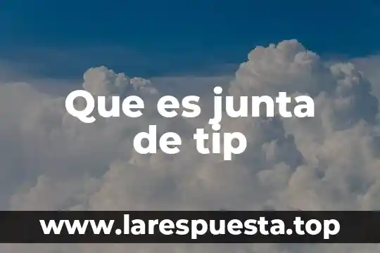 Que es integración intermodal 6 Que es junta de tip
