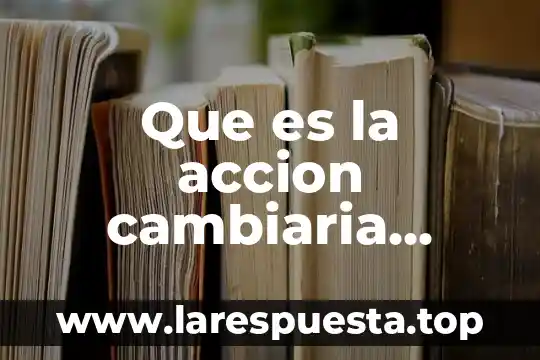 Que es la accion cambiaria directa en materia mercantil