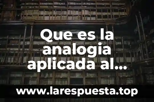 Que es la analogia aplicada al derecho penal