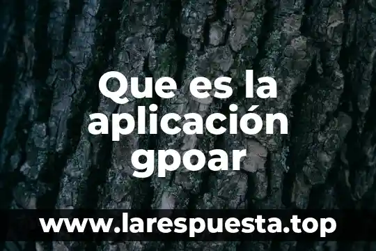 Quimica que es aplicacion y desarrollo 8 Que es la aplicación gpoar