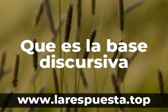 Que es multidimensionalidad base de datos 4 Que es la base discursiva