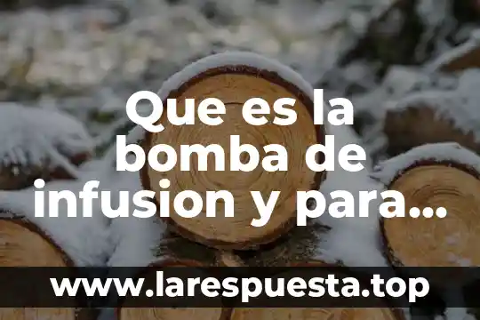 Que es la bomba de sodio y potasio en biologia 3 Que es la bomba de infusion y para que sirve