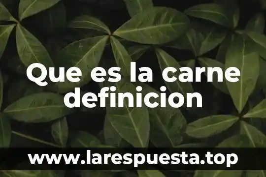 Definicion que es la victimiologia 7 Que es la carne definicion