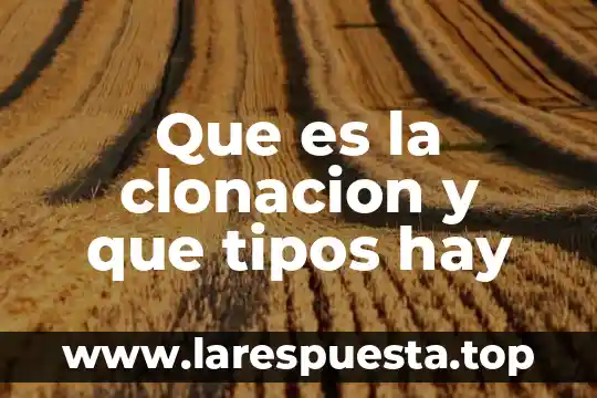 Qué es una pulsión y cuantos tipos hay 4 Que es la clonacion y que tipos hay