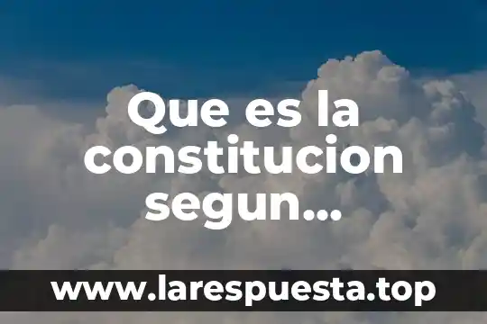 Que es la constitucion segun ferdinand lasalle ensayo