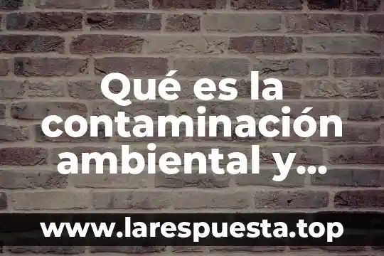 Que es la ley fragua y quien la implemento 5 Qué es la contaminación ambiental y quién la provoca