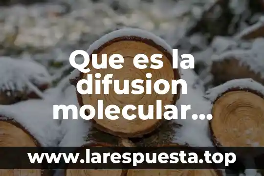 Qué es un mecanismo de difusión 4 Que es la difusion molecular solido-liquido