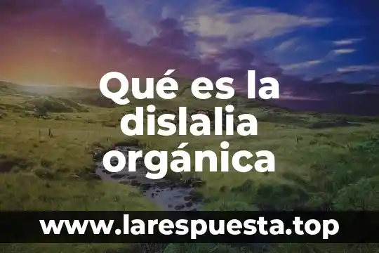 Agujero estenopeico que es 5 Qué es la dislalia orgánica