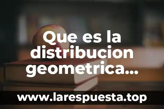 Que es la distribucion geometrica ecu red
