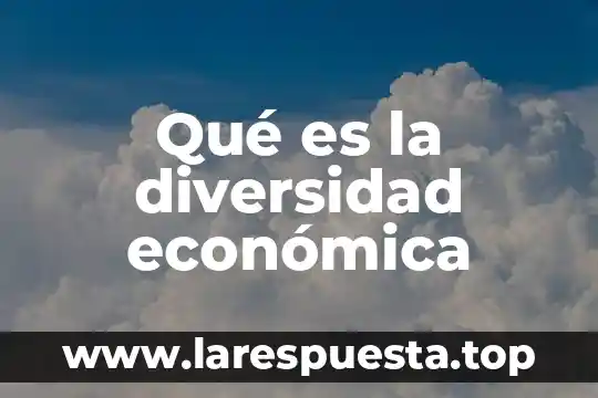 Que es la diversidad etnica y cultural 4 Qué es la diversidad económica