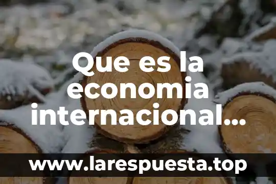 Que es la economia de centroamerica 6 Que es la economia internacional factores de estudio