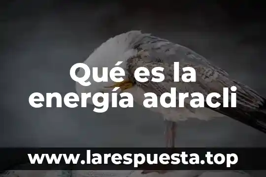 Qué es la energía adracli