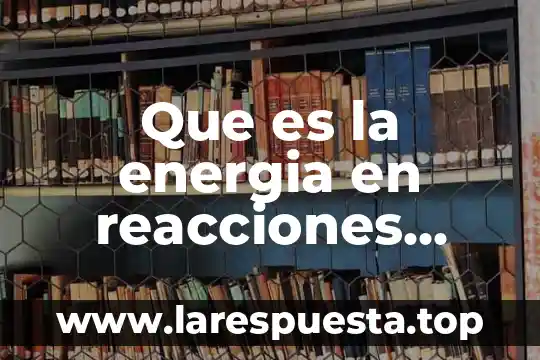 Gluconeogenesis para que es tipos de reacciones 8 Que es la energia en reacciones quimicas