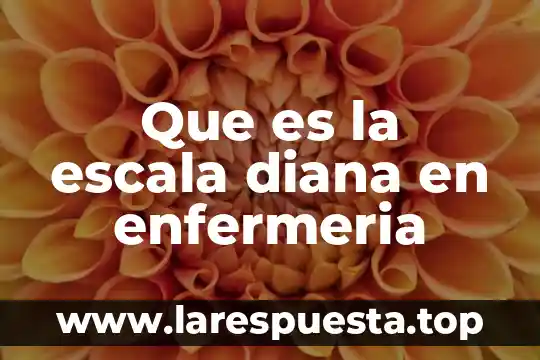 Que es la escala diana en enfermeria