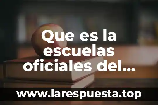 Que es la escuelas oficiales del estado de mexico