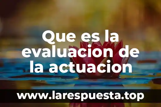 Que es evaluacion cuali-cuantitativo 3 Que es la evaluacion de la actuacion
