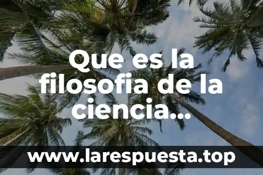 Que es ciencia poltica 5 Que es la filosofia de la ciencia naturalizada