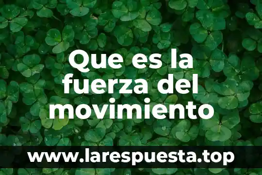 Que es el movimiento isocrono 7 Que es la fuerza del movimiento