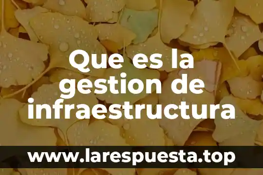 Para que es odoo gestión de inventarios 3 Que es la gestion de infraestructura