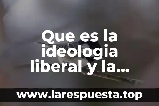 Que es la ideologia liberal y la conservadora en mexico