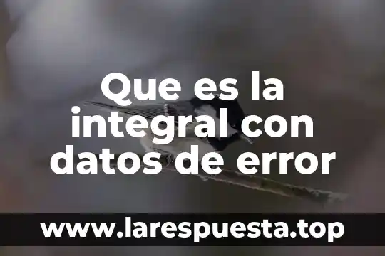 Que es sustraccion de datos 5 Que es la integral con datos de error