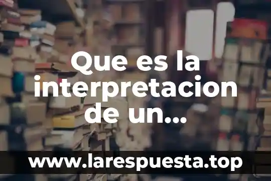 Que es la interpretacion de un movimiento literario