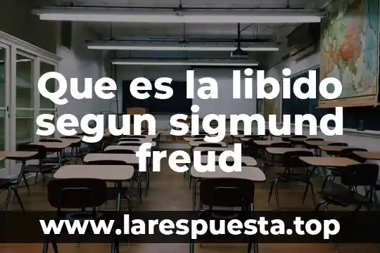 Que es la libido segun sigmund freud