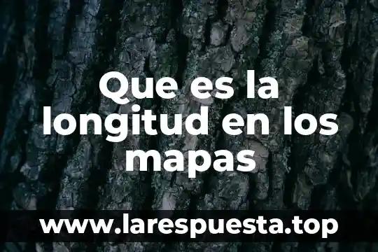 Que es tipologia mapas conceptuales 6 Que es la longitud en los mapas